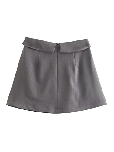 Womens Short Skirts - Pleated Skirt Women Mini Skirts Woman Fashion High Waist Skirts for Women Streetwear Pocket3