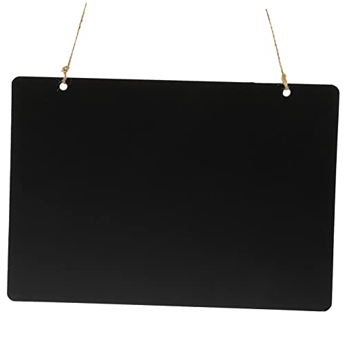 FUNOMOCYA Double Sided Hanging Chalkboard Sign Reusable Writing Memo Board Decorative Message Board Pendant for Home Office Kitchen and Events Erasable with Chalk Markers
