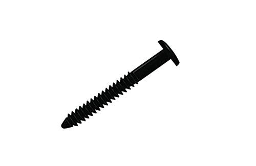 Window Pro Black 60 Pack Shutter Pegs 3" Spikes Fastener Loks (Black)