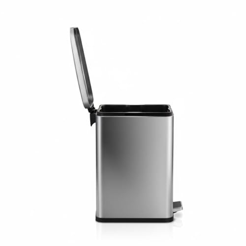 Caneca de basura rectangular 13 galones acero inoxidable