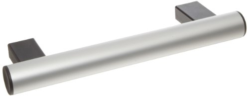 Image of Aluminum Metric Pull Handle with Threaded Holes, Round Grip, Clear Anodized Finish, 200mm Center-to-Center, 60mm Projection, 30mm Grip Size (Pack of 1)