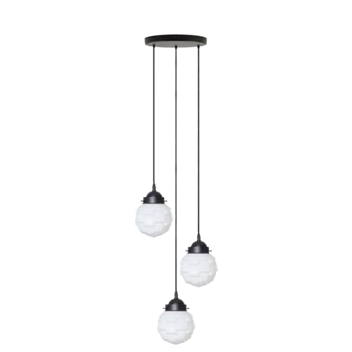 Lampe suspendue 3 lumières Bretagne pour un éclairage de table sans ombre