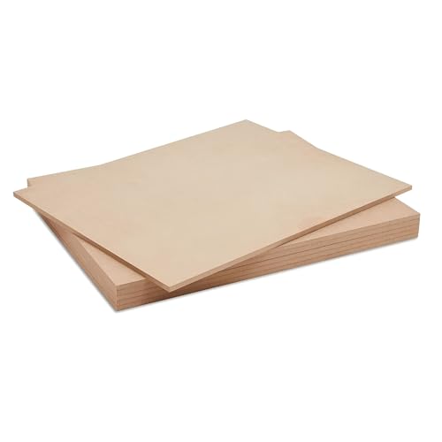 Image of 16 x 24 Inch Rectangle MDF Boards for DIY Art & Craft Projects | 17 mm Thick | Pack of 2 Unfinished MDF Sheets | Cliths
