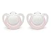 NUK Newborn Orthodontic Pacifiers, Girl, 0-2 Months, 2-Pack