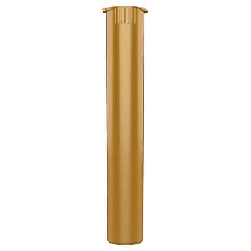 Image of Dragon Chewer 116mm CR Plastic Packaging Pop Top Tubes - Child Resistant Travel Holder Vial Containers - 500 qty (Gold)