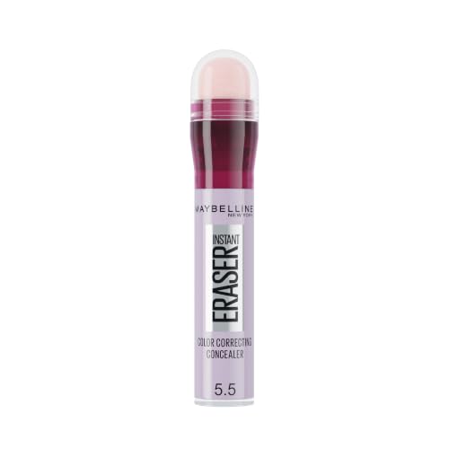Maybelline New York Eraser Eye Colour Correcting Concealer Neutralizes Yellow Tones for a Natural Soft-Focus Finish Dermatologist Tested & Suitable for Sensitive Skin (152 Purple)