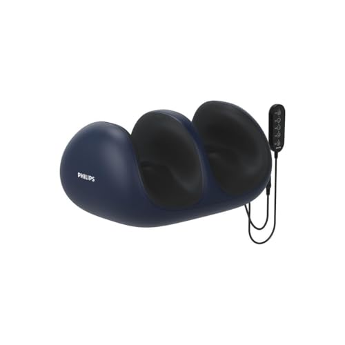 Philips Foot Massager with Heat Leg Massager Shiatsu Feet and Calf Massager 2 in 1 Massager Deep Kneading Rolling Ankle 8 Massage Head 50 Warm Compress Relieve Foot Pain and Plantar Fasciitis