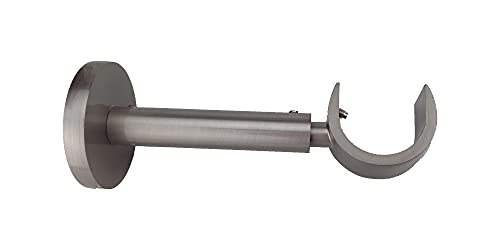 Barras de Cortina -1 Soporte Frente Extensible Acero INOX (Diámetro 30 mm.)