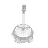 Bouchon de réservoir de Carburant CNC for Moto et VTT, avec Tuyau d'échappement, Compatible avec Les pièces d'occasion(Silver)