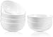DANMERS 18 Ounces White Bowl Set, Cereal, Soup, Salad Bowls Service for 6, Lightweight Bowl 5.5'' Gift Pack