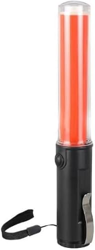 Risegun Tira de tráfico LED de 26 cm, con instrucciones de seguridad aplicables en obras, medidas de emergencia y otras áreas que requieren señales o señales visibles (rojo)