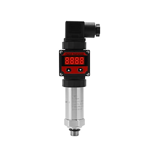 LEFOO Digital Pressure Transmitter 4-20mA Pressure Sensor Transducer with LCD Digital Display (Power...