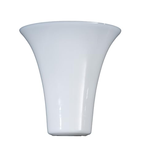 Image of B&P Lamp Opal Glass Tulip Shaped Torchiere Shade for Stiffel Models 2092, 2093, 2014 and 2041