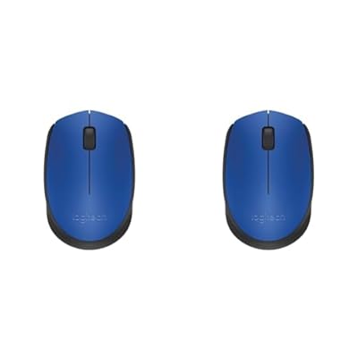 Logitech M171 Ratón inalámbrico para PC  Mac  portátil  2 4 GHz con minireceptor USB  Seguimiento óptico  duración batería 12 Meses  ambidiestro  Azul  Paquete de 2 