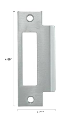 4-7/8" Zinc Plated Strike Plate (Large Hole)