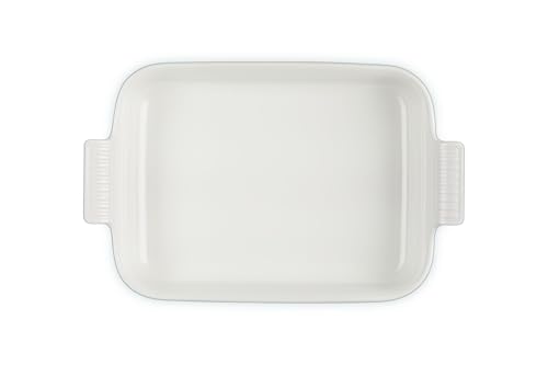 Le Creuset Rechteckige Auflaufform Tradition aus Steinzeug, 32 cm, 2.31 kg, Sea Salt – Ansicht 4