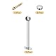 QUARKZMAN 2 Stück Gardinenstange Halterung Handtuchstange vorhangstange für 32mm/1,26 Rohrlänge 250mm/9,84 Edelstahl Deckenhalterung Gardinenstange für Wände Kleiderschrank Gardinenrohr