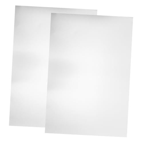 GALPADA 2 piezas Placa de Aluminio Bricolaje y Manualidades Láminas Metálicas Resistentes sin Deformación Plateadas para Proyectos DIY Versátiles