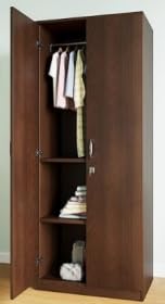 COSTAWOOD Teakwood Durable Wardrobe for Bedroom | Living Room (Colour Available: Highland Pine/Laurel Oak Light/Laurel Oak Dark, 45 X 75 X 183 Cms)