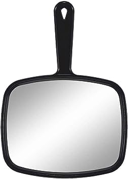 LUKSYOL Handheld Makeup Mirror with Handle for Barber Hairdressing - Premium Small Magnifying Hand Mirror, Inspired by Kerala's Valkannadi Mirror Craftsmanship - Compact, Portable, UV Protection.
