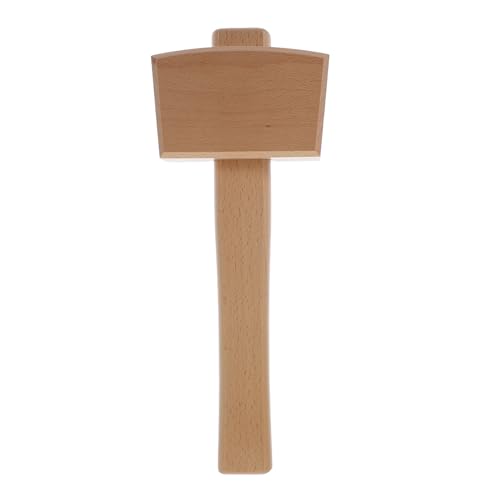 IWOWHERO Beechwood Handmade Hammer for Diy Woodworking Craftsmanship Tool Comfortable Grip for Leather Carving