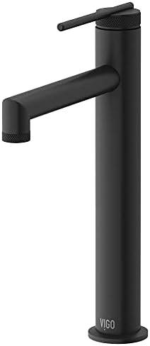 VIGO Sterling 11'' H Single Handle Single Hole Bathroom Vessel Fa...