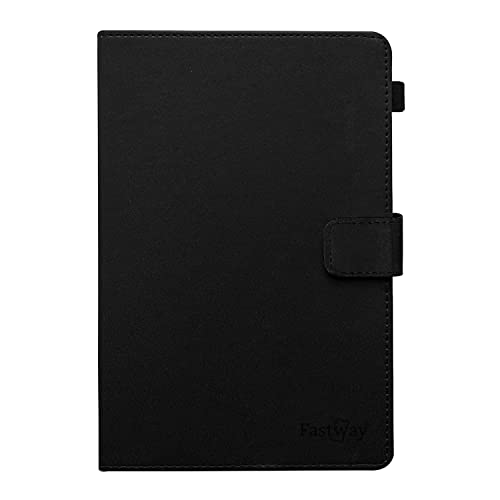 Image of Fastway Flip Cover for Lenovo Idea Tab Plus 12.1 inch Tablet Executive Leather Built-in Pencil Holder (Black)