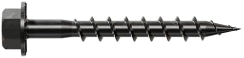 Simpson Strong-Tie Tornillo para Conector Outdoor Accents #9 x 1.5 pulg. Revestimiento Doble Barrera, Negro (50 unidades) miniatura 2