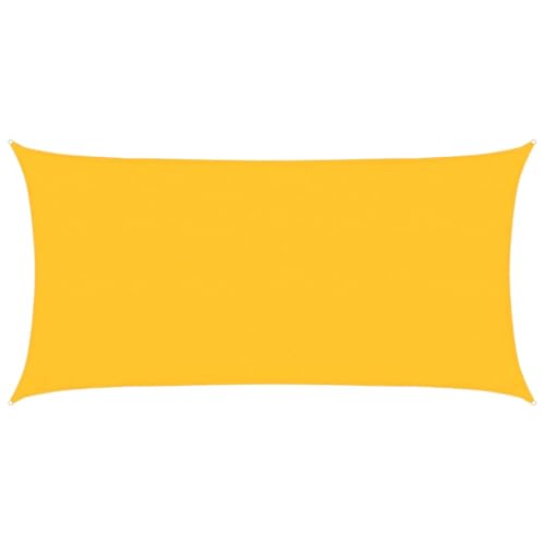 Pangshiyuan Sonnensegel 160 g/m² Gelb 2,5x5 m HDPE,jiangboyue-311566
