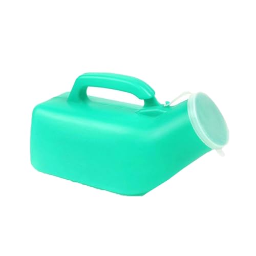 Urinarios for hombre (paquete de 2), 1200 ml, de plástico grueso, con tapa, reutilizables, portátiles, for viaje.