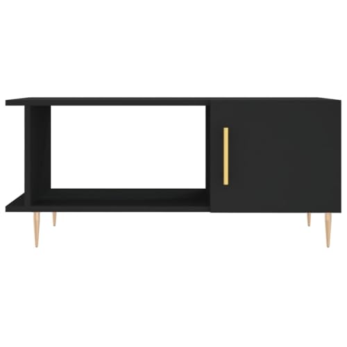Table basse noire avec compartiments pour un salon ordonné - 6