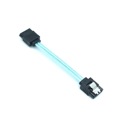 Cable SATA 3.0 flexible recto con bloqueo 10 cm miniatura 3