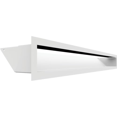 Grille de cheminée à air SF blanche 9 x 80 cm KRATKI pour un salon chaleureux