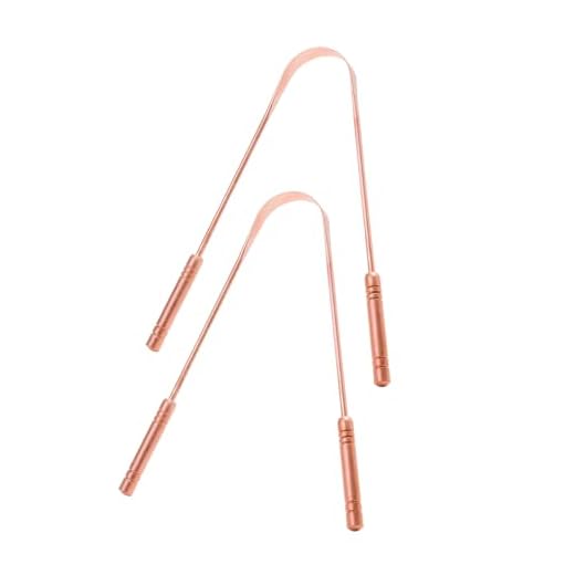 Kit 2 Raspadores De Língua Elimina Bactérias E Mau Hálito Previne Contra Cáries E Infecções Melhora Higiene Bucal LINHA PREMIUM DUPIN