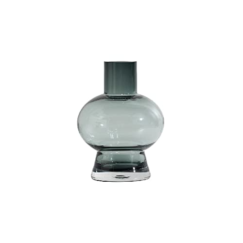 Vase transparent design de 16cm pour décoration magasin