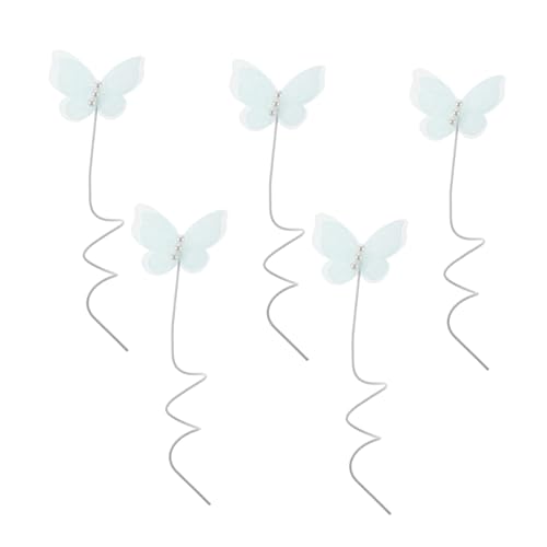 Cabilock 15 Piezas Decoraciones De Pasteles Toppers Suministros Para Pasteles Primeros De La Magdalena De La Adorno De Pastel De Alambre De Hierro