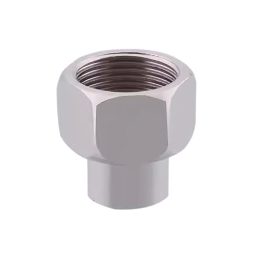 XSDSM Reducing Accessories Tap Stainless Steel Adapter 1 Internal Thread to 1/2 Internal Thread Hexagonal Reducer for Pipe Connection, Industry, Trade, Home