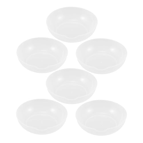 TOYANDONA 6 piezas Bandeja para Báscula de Cocina Plástico Transparente Accesorio Resistente para Medir Ingredientes Repostería y Comida