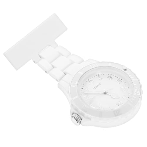 GLSTOY 1 Pc Reloj de Bolsillo Doctor Clip médico en el Reloj médico Reloj Luminoso mosquetón Reloj Medico Women Relojes Deportivos Reloj de médico Enfermera Fob Reloj Cuarzo Orange