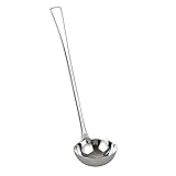IMEEA Punch Ladle Large Soup Gravy Ladle 18/10 Stainless Steel Heavy Duty Kitchen Cooking Serving...