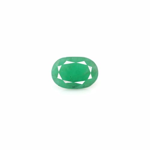 Émeraude brésilienne naturelle 2,58 carats pierre précieuse ovale verte pour bijou