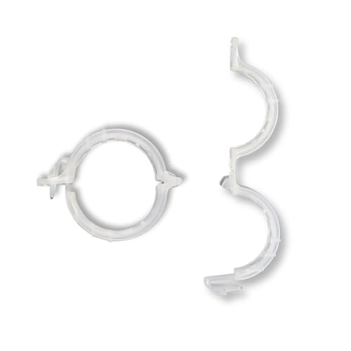 25 Stück Befestigungsclip, ideal für Tomaten und andere rankende Pflanzen, aus langlebigen Kunststoff (Pflanzenclip klein)