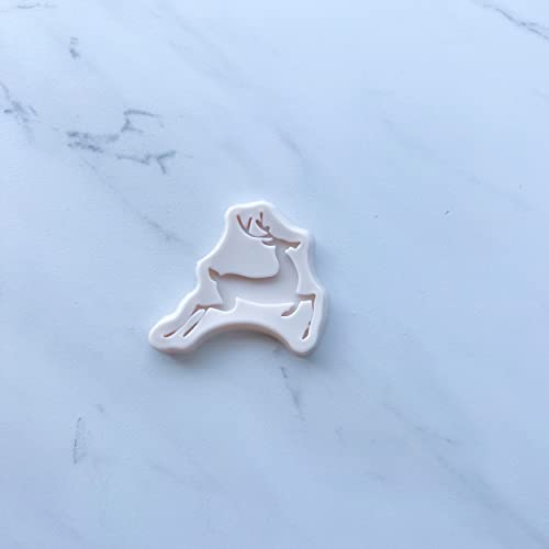 Single Reindeer Baking Mold For Cupcakes, Cakepops, Chocolate Strawberries, Pretzels & Rice Krispies