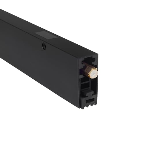Automatic Door Bottom Door Seal - Acoustic Door Sweep - Heavy Duty, Surface Mounted - Black Anodized (32 Inches)