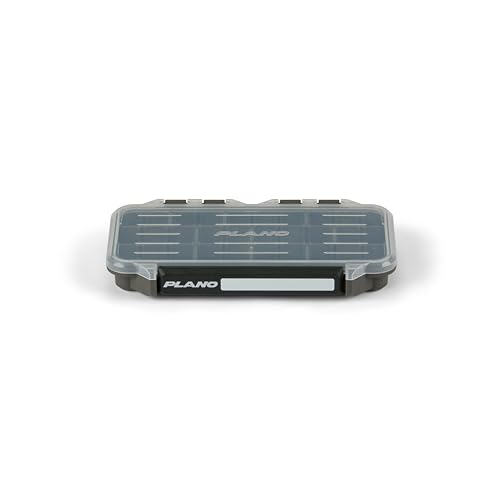Image of Plano StowAway 3500 Stow Tackle Box, with Corrosion-Preventive Rustricor, Single Latch Design, Transparent DuraView Lid, Stackable Storage for Fishing Bait, Lures and Gear