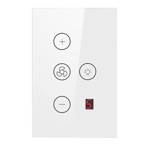 Interrupteur de ventilateur wifi Tuya à commande tactile - 2