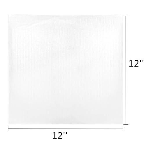 Tebery Schaumstoffbeutel, 30,5 x 30,5 cm, mit zerbrechlichem Etikett, Tellerverpackungshüllen für Tassen, Gläser, Möbel, wiederverwendbare Kissenhüllen, Zubehör für Umzüge, 100 Stück