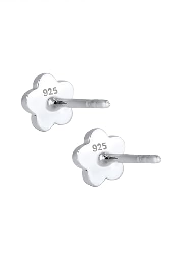 Pendientes para niños de flores juguetones plata esterlina 925 5