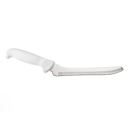 Mercer Culinary Ultimate White Cutlery 8" Offset Bread Knife