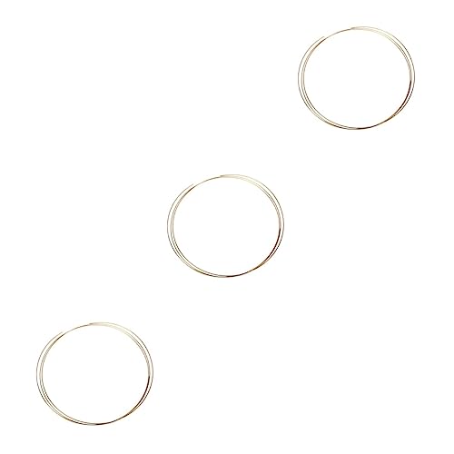 GOOHOCHY 3pcs 8ft Guitar Fret Wire Set 1.5mm Thick Brass Universal Fit for Box Guitar and Wiring Instrument